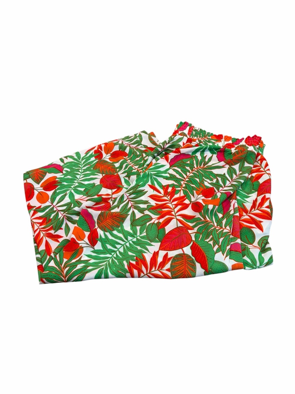 ROSE + OLIVE tropical cropped pants